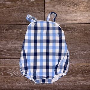 Southern Sunshine Blue Gingham Sun Bubble 9M Classic Boys